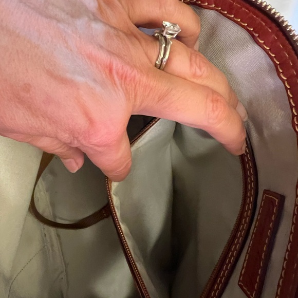 Dooney & Bourke Purple TCU Satchel - Picture 9 of 10